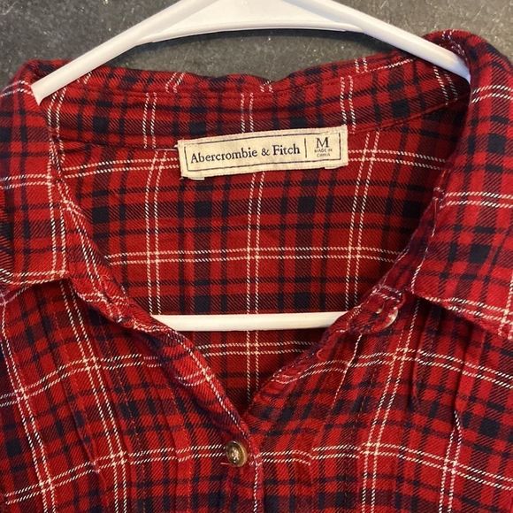 Abercrombie & Fitch cute flannel dress size M - Picture 2 of 10
